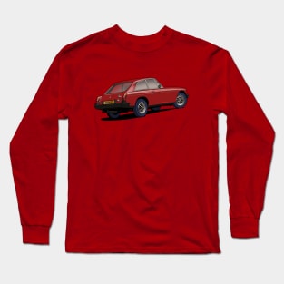 MGB GT classic British sports car in Burgundy red Long Sleeve T-Shirt